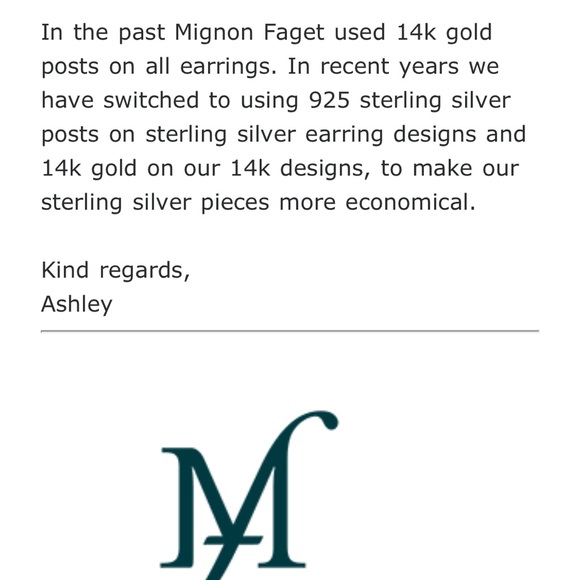 MIGNON FAGET, Vintage Sterling Silver Bean Earrings - Picture 13 of 15